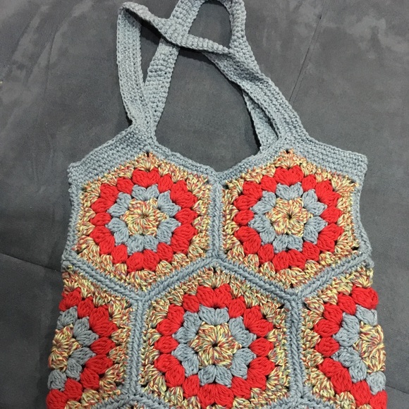 granny square purse